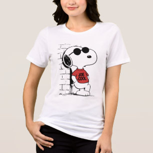 Joe Cool Snoopy T-Shirt Design Cool Cartoon Tri-Blend Shirt