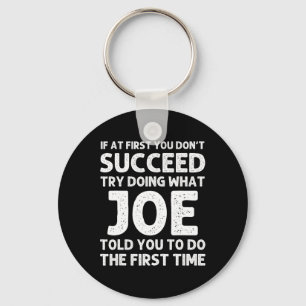 Joe Gift Name Personalized Birthday Funny Christma Keychain