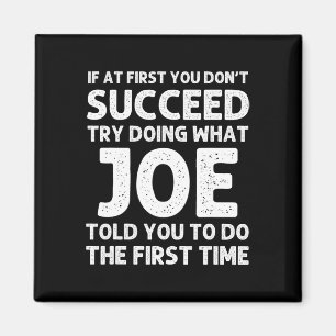 Joe Gift Name Personalized Birthday Funny Christma Magnet