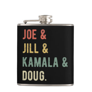Joe & Jill & Kamala & Doug I Hip Flask