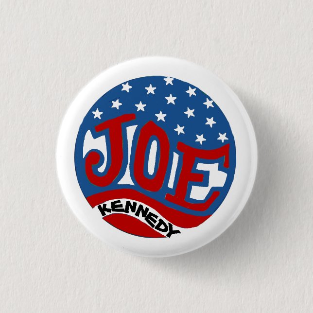Joe Kennedy 1 Inch Round Button (Front)