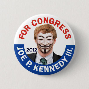 Joe Kennedy Anonymous Occupy 2 Inch Round Button