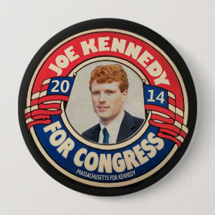 Joe Kennedy for Congress 2014 4 Inch Round Button