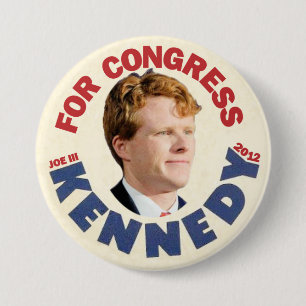Joe Kennedy III for Congress 2012 3 Inch Round Button