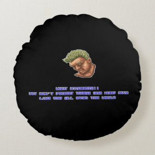 Joe KO'ed 2 Round Pillow