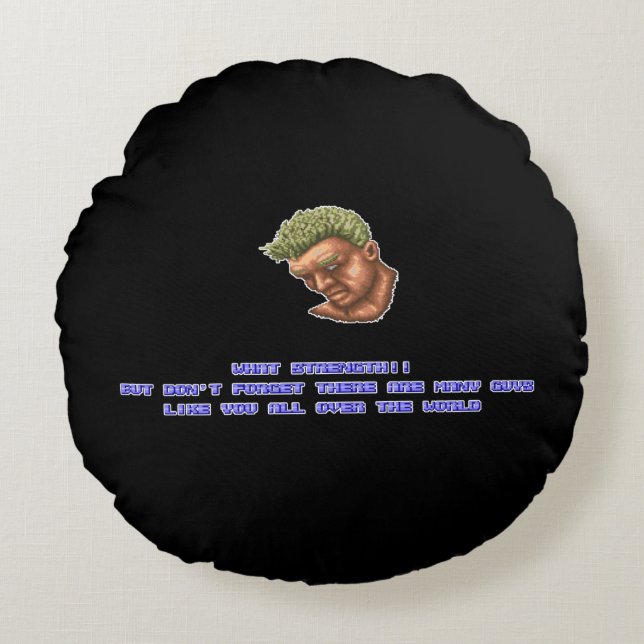 Joe KO'ed 2 Round Pillow (Front)