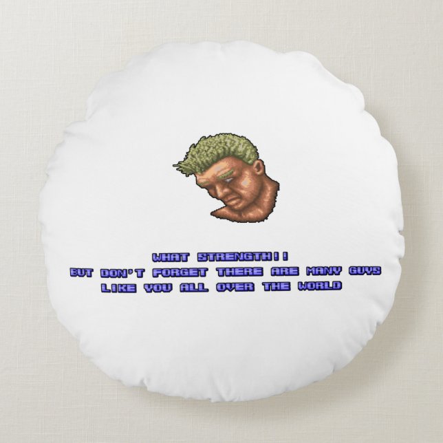 Joe KO'ed Round Pillow (Front)