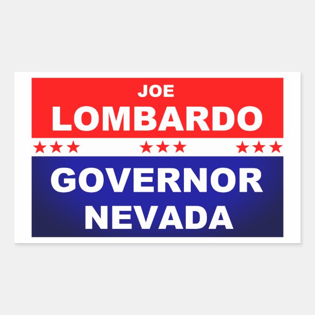 Joe Lombardo Governor Nevada 2022 Sticker (Front)