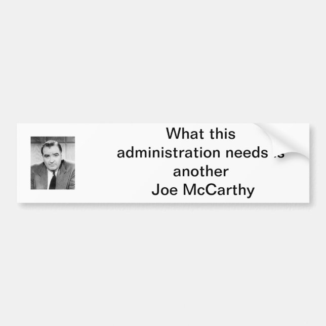 Joe McCarthy Bumper Sticker (Front)