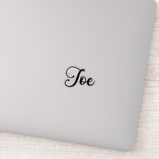 Joe Name - Handwritten Calligraphy (Detail)