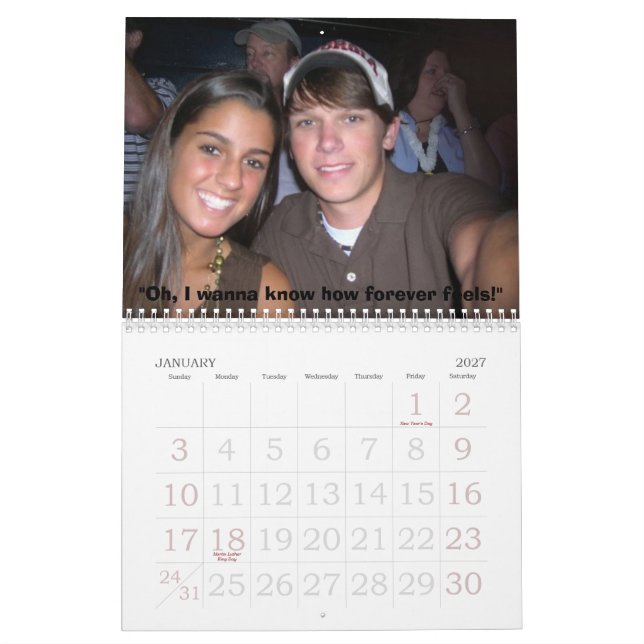 Joe & Natalia Calendar (Jan 2027)
