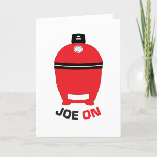 Joe On Red Kamado Birthday Card Blank