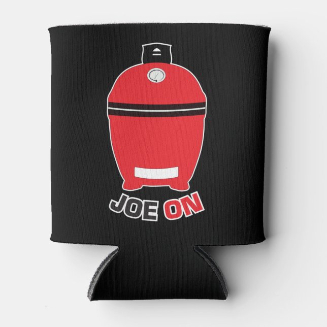 Joe On Red Kamado  Can Cooler (Front)