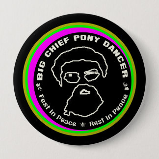 JOE PEREZ - Big Chief Pony Dancer fest in peace 4 Inch Round Button