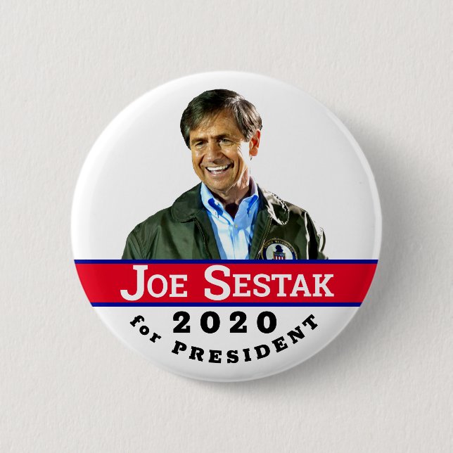 Joe Sestak for President 2020 2 Inch Round Button (Front)
