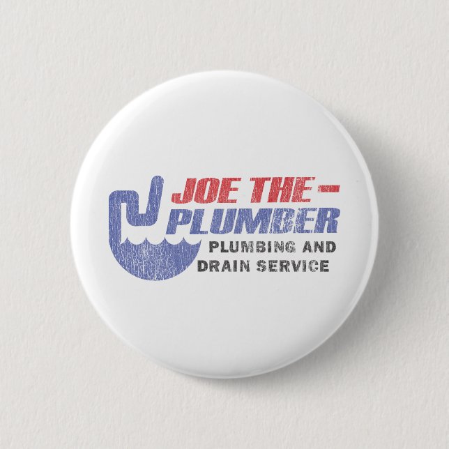 Joe The Plumber 2 Inch Round Button (Front)