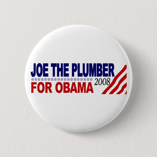 Joe the Plumber for Obama 2 Inch Round Button (Front)