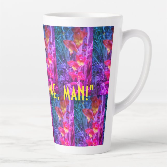 Joe Time (Filtre Floral Arc-en-ciel) - Mug Latte (Droite)