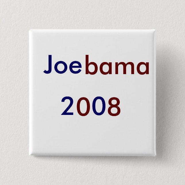 Joebama 2 Inch Square Button (Front)