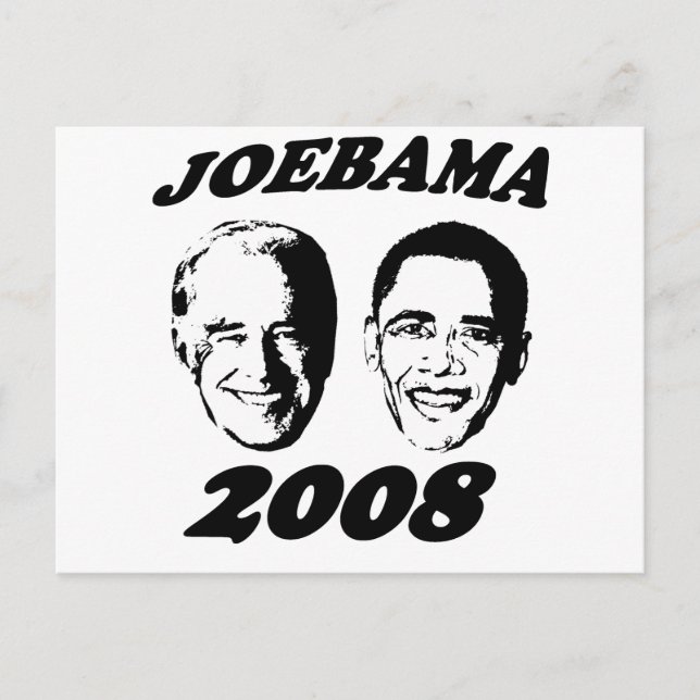 Joebama black postcard (Front)
