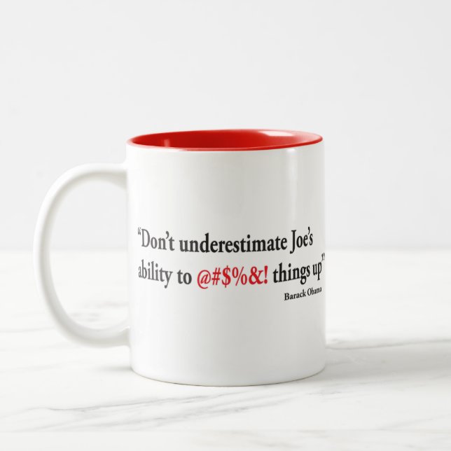 Joes-Abiklitry Two-Tone Coffee Mug (Left)