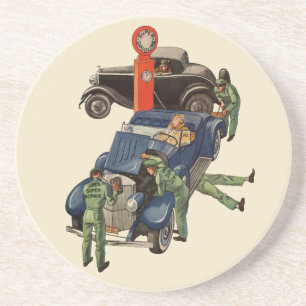 Joe's Full Service Gas Station, Vintage Business Coaster