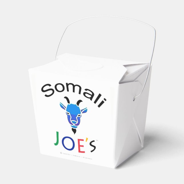 Joe's official Billy Blue Goat Take-Out Box (Front Side)
