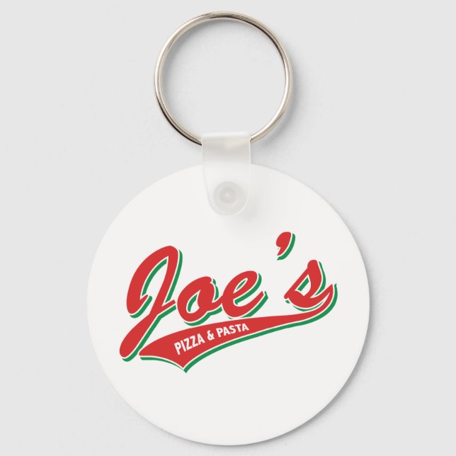 Joe's Pizza & Pasta Keychain (Front)