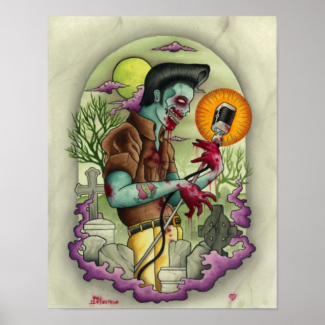 Joey Ortega Zombie King Poster (Front)