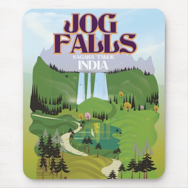 Jog Falls,Jog Falls,Sagara taluk of Karnataka Mouse Pad (Front)
