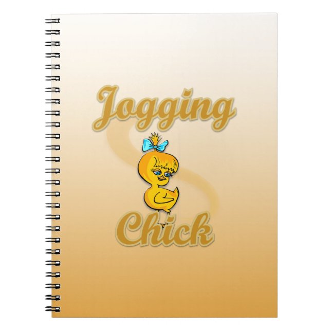 Jogging Chick  Notebook (Front)
