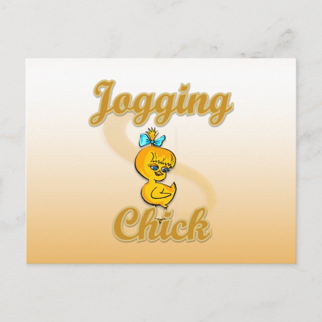 Jogging Chick Postcard (Front)