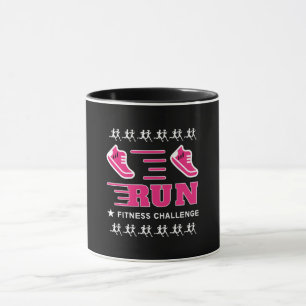 Jogging Get Fit Motivational Support Mug