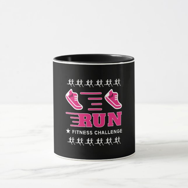 Jogging Get Fit Motivational Support Mug (Center)