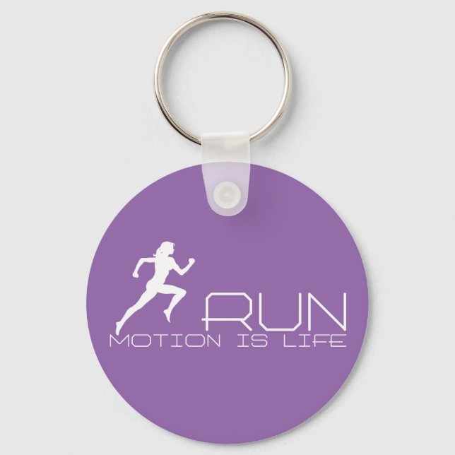 Jogging girl keychain (Front)