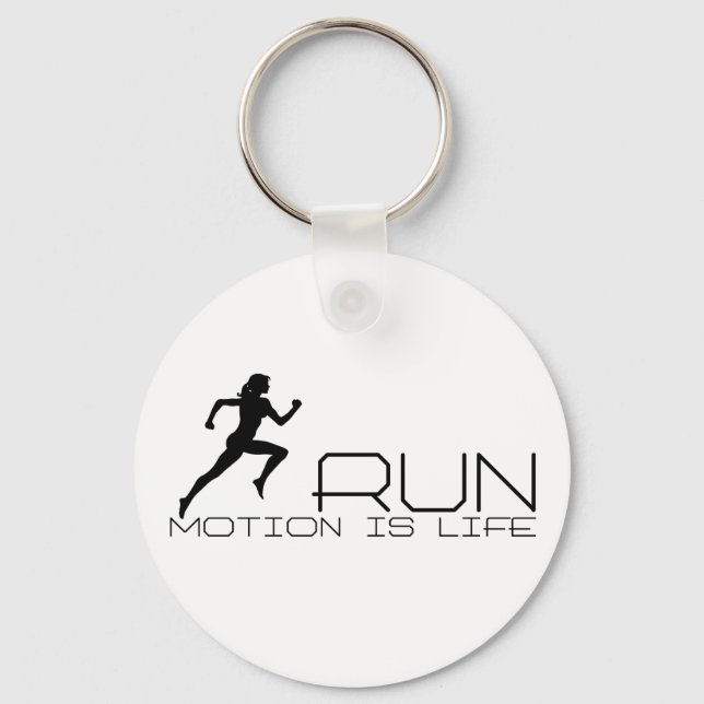 Jogging girl keychain (Front)