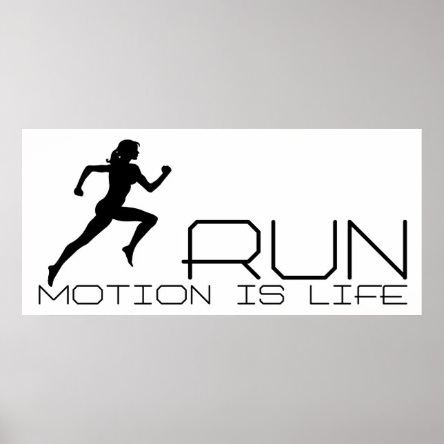 jogging girl poster (Front)