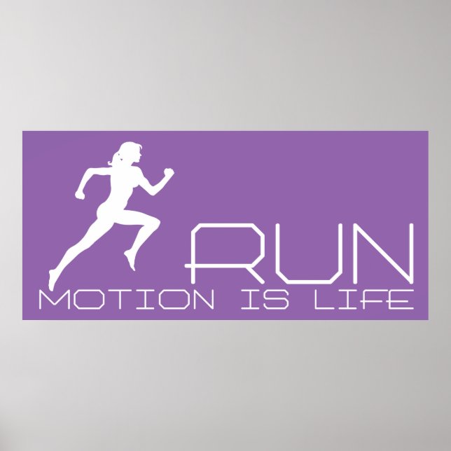 Jogging girl poster (Front)