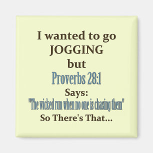 Jogging Humor Magnet