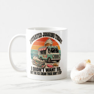 Jogging Ice Cream Truck Didn't Stop Runner Humour Coffee Mug