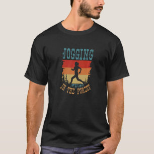 Jogging In The Forest Retro Jogging Or Running Cos T-Shirt