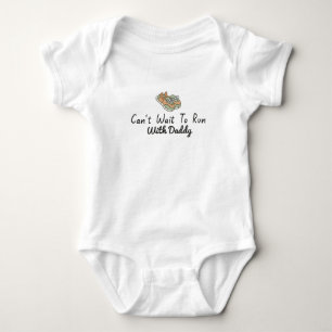 Jogging Mom - Can't Wait to Run with Daddy Running Baby Bodysuit