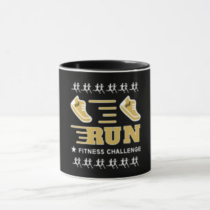 Jogging Obtenir Fit Motivation Support Mug Bath To