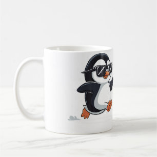 Jogging Penguin Jogger Running Winter Snow Penguin Coffee Mug