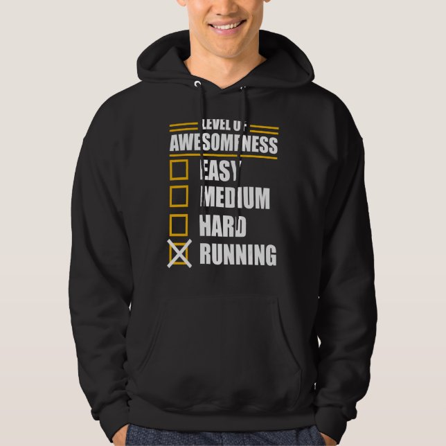 Jogging Saying For Jogger Running Runner Run Hoodie (Front)
