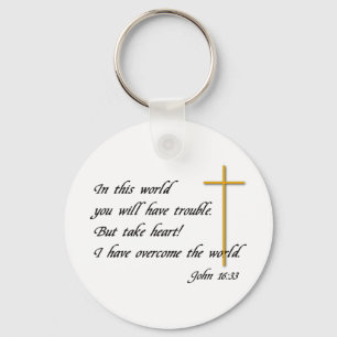 Joh 16:33 keychain