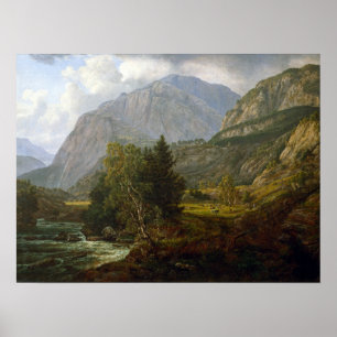 Johan Christian Dahl View of Fortundalen Poster