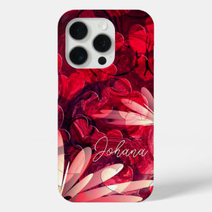 Johana - Exciting Red Shades And Your Custom Name  iPhone 15 Pro Case