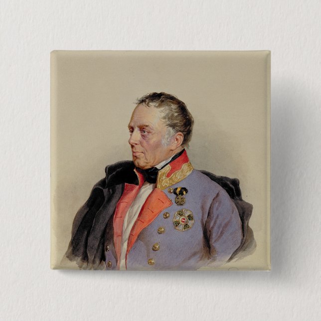 Johann Joseph Wenzel 2 Inch Square Button (Front)