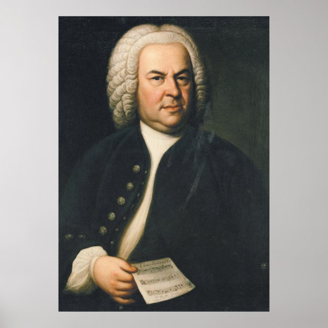 Johann Sebastian Bach – Composer Poster (Front)